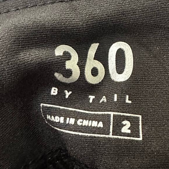 360 TAIL Womens Pants 2 Black Pull On Stretch Golf Athletic Athleisure Travel - Picture 4 of 10